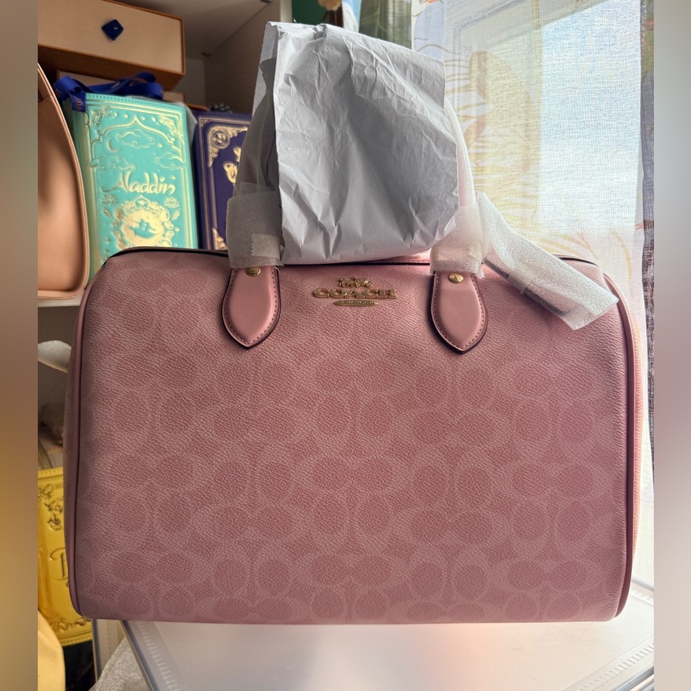 Coach Authentic Powder Pink Large Rowan NWT